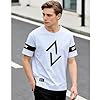 KENAIJING Men's Cotton T-Shirt Short Sleeve Casual Round Neck Basic Tee S-3XL (S, White) #5