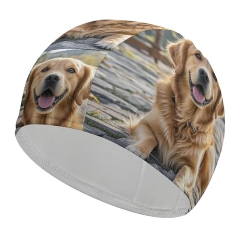 Gorro de natación Majestic White Bengal Tiger de Alta Elasticidad, Antideslizante, Impermeable, para Adultos, para Cabello Largo, para Mujer.