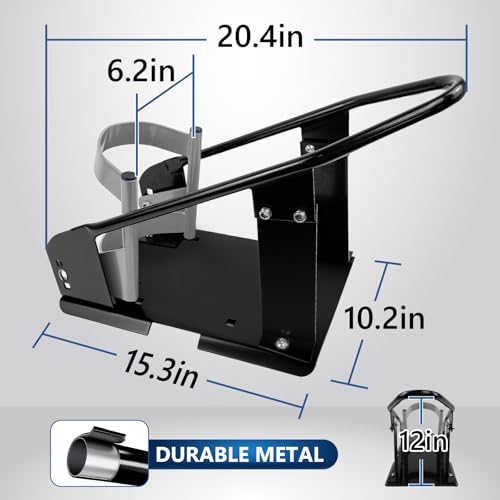 ROBLOCK Heavy Duty Steel Motorcycle Wheel Chock,1800 lbs Capacity Motorcycle Front Wheel Stand with 3 Adjustable Height Holes,Easy to Carry and Storage Suit for Dirt Bike,Motorcycles