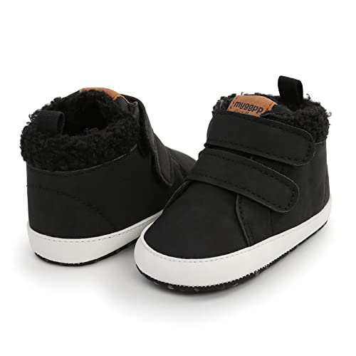 Baby Boys Girls Canvas Sneakers Toddler Anti-Slip Shoes Infant High-top First Walkers Newborn Crib Shoes - Image 6