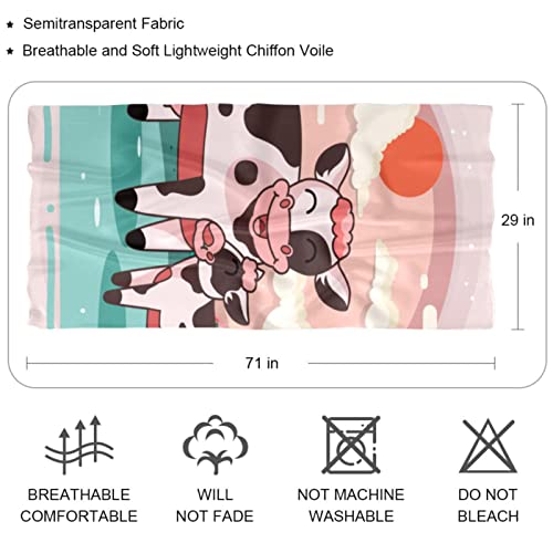 Foulard mousseline de soie à motif sans couture | Douceur et légèreté premium pour femme - 2