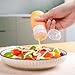 MICEBAY Condiment Squeeze Bottles for Sauces, 2-oz Mini Silicone Salad Dressing Container to Go with Reusable Sandwich Bag, Leakproof Ketchup Bottle for Bento Lunch Box, 4 Pack, Candies