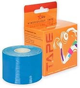 Kinesiology Tape Roll - Uncut Water Resistant Elastic Cotton Athletic Tape (2 in x 16.4 FT), Hypo...