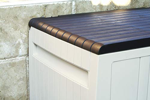 Foto von XXL Kissenbox/Auflagenbox Leonardo in Creme-Weiß mit 270 Liter Nutzvolumen- robust, abwaschbar und einfach im Aufbau