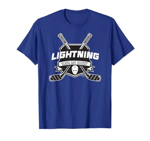 Tampa Bay Lightning Hockey Sticks Royal Officially Licensed T-Shirt
