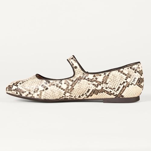 Image of Amazon Essentials Women's Velvet Mary Jane Ballet Flat with Buckle Strap