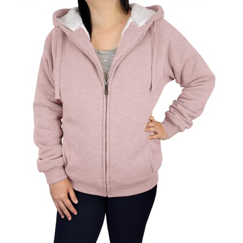 Victory Outfitters Women's Fleece Lined Zip Up Hoodies Casual Hooded Jacket Workout Full Zip Sweatshirts Pocket Coats
