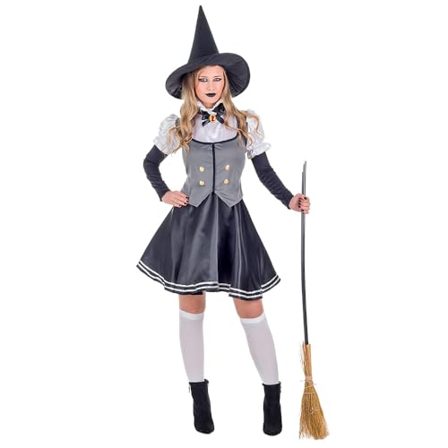 Boland - Disfraz de bruja para adultos, disfraz de carnaval, conjunto de disfraces para Halloween, carnaval y fiestas temáticas
