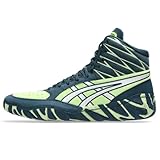ASICS Men's Aggressor 6 Wrestling Shoes, 9.5, Tranquil Teal/Lime Green