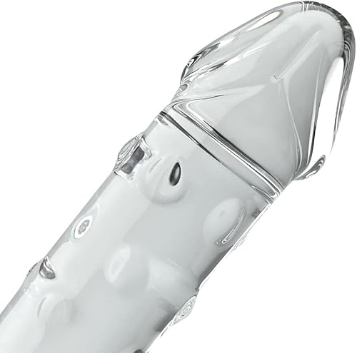 Miniatura 4 de Consolador realista de punto G para el pene, pene y pene con 3 bolas de vidrio, consolador de doble punta con glande vívido y protuberancias,