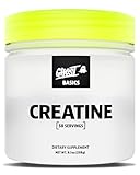 GHOST Basics Creatine Monohydrate Powder for Men & Women – 5G Creapure Creatine Workout Supplement for Muscle Gain – Vegan, Soy Free & Gluten Free - 50 Servings