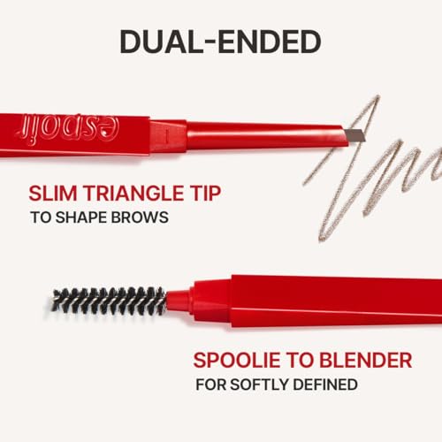 Image of Espoir The Brow Balance Pencil #9 Soft Black | Eye Brow Pencil that's Natural and Easy to Draw without Clumping | A Detailed and Rich Eyebrow Texture | Korean Makeup