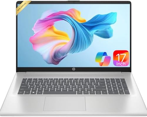 HP 17 Inch FHD Laptop 2026 Edition, AMD Ryzen 5 7430U 6-Core Proc...