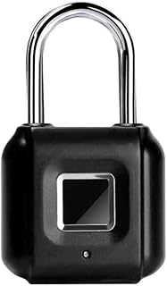 Smart Fingerprint Padlock, Smart Padlock, Locker Lock, Thumbprint Lock, Waterproof, USB Rechargeable, for Gym Locker, School Locker, Luggage, Backpack, Suitcase