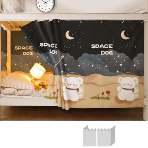 Rideaux occultants pour lit superposé Lot de 2 rideaux de dortoir 350g