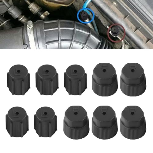 WZP 10PCS Car AC Service Valve Cap Kit, 13mm Low Pressure & 16mm ...