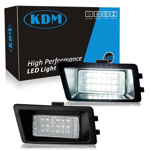 KDM LED License Plate Lights fit for Ford Bronco Sport 2021 2022 2023 2024,Replace OEM# M1PZ-13550-A Rear Tag Lamp 6000K White,2Pcs Pack