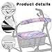 Cugasmaru Purple Marble Walker Seat Covers for Ladies, Washable Walker Seat Cover Sets Easy to Install Soft Walkers for Seniors with Seat Gifts Rollator Walker Accessories for Seniors