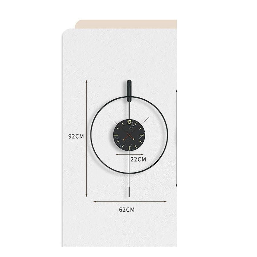 Horloge murale de salon moderne pendule murale géante silencieuse blanche - 3