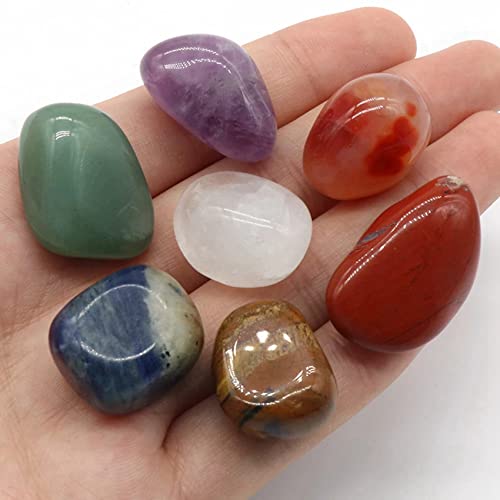 Collection de pierres précieuses de chakra en cristal d'aura poli pour collier d'exception - 7