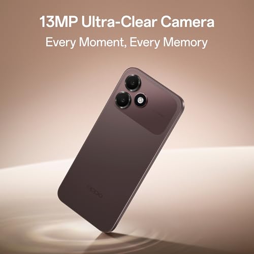 Image of Oppo A6c 4G (Stone Brown, 4GB RAM, 128GB Storage) | 7000mAh Long-Lasting Battery | 120Hz Ultra Bright Display | IP64 Protection | 13MP Camera -with No Cost EMI /Additional Exchange Offers.