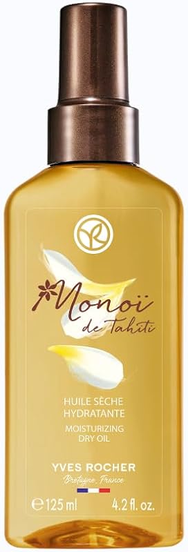 Óleo Corporal Seco Yves Rocher Monoï de Tahiti com Flor de Tiaré, 125 mL