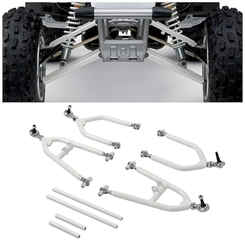 Kojem Front Extended A Arms +2 + 1 Kit Compatible with 1987-2006 Yamaha Banshee 350 YFZ350 Adjustable ATV Control Arm Kit