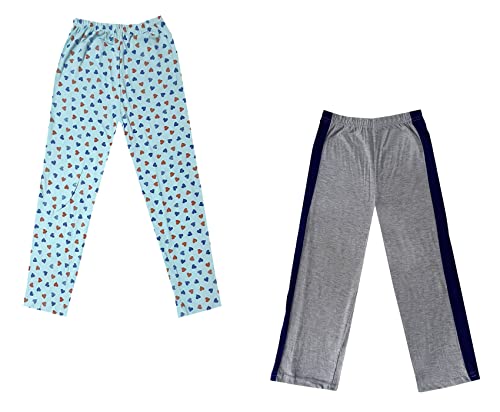 Image of indi weaves Boys and Girls Cotton Solid and Printed Pyjama /Pant /Trackpants