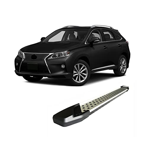 Black Horse Aluminum Aluminum Vortex Running Boards Compatible With 2010-2020 Lexus Rx350&2010-2020 Lexus Rx450H Requires Drilling And Cutting Plastic Cover #TOP2