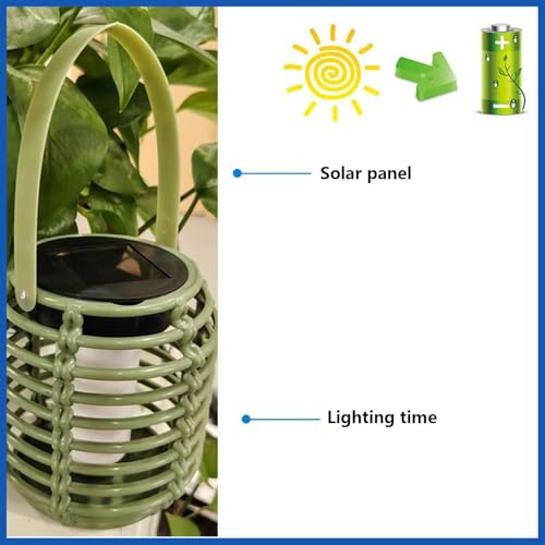 Linternas solares para exteriores, luces impermeables de paisajismo para jardín trasero 5