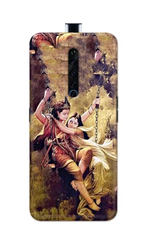 Image of Printed Hard Back Cover for Oppo Reno2 F Back Cover (Radha Krishna Love -J1) -190724(EA)