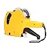 POCREATION Manual Price Labeling Machine, Plastic Price Tag with 8 Digit Marking, Ideal for Retail, Clothing, and Inventory (Yellow)