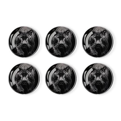 6 piezas imanes decorativos de cristal para refrigerador