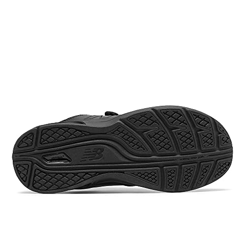 New Balance New Balance womens 813 V1 Hook and Loop Walking Shoe, Black, 5 Wide US