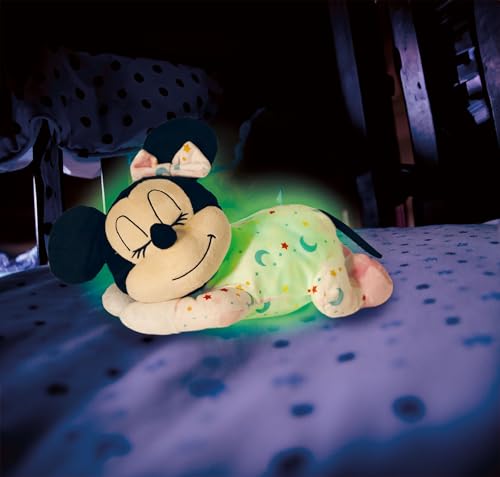 Clementoni Disney Baby - Minnie Relaxing Plush, Peluche Per Neonato 0+ Mesi, Per Favorire Nanna E Rilassamento, Con Rumore Bianco, Cromoterapia, Luci E Melodie Rilassanti E Battito Cardiaco, 17958 - 9