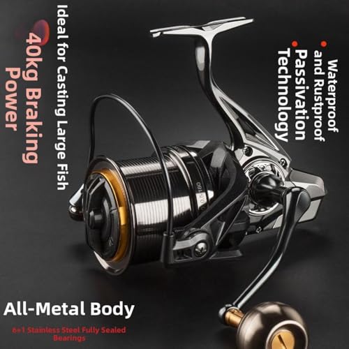 Moulinet haute capacité eau de mer pour sessions surfcasting