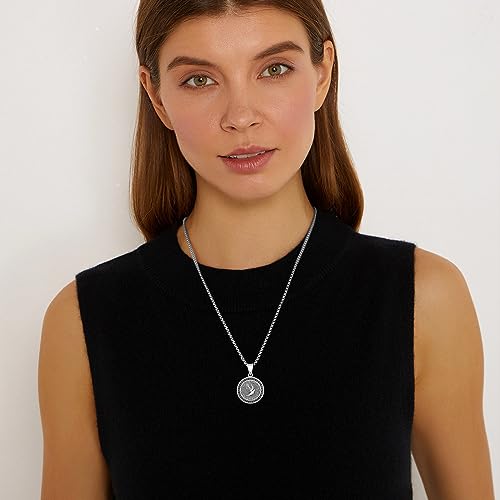 PRAYMOS Confirmation Gifts 925 Sterling Silver Confirmed in Christ Necklace Gifts for Confirmation Sponsor Gift3