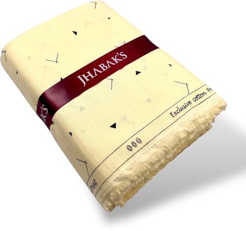 Image of JHABAK'S Unstitched 100% Pure Cotton Shirt Fabric for Men - Shirt Fabric & Kurta Material