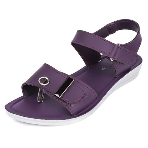 Image of Ango Women Minimal Black Flats Sandals with Premium Metallic Finish with Cushioned Sole
