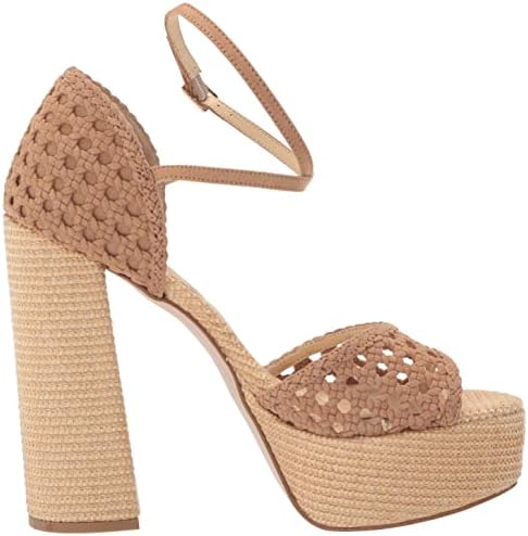 Jessica Simpson Women's Aditi Peep Toe Platform Sandal Wedge, Natural, 10 | Image 5