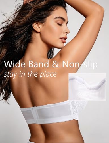 Image of Strapless Push Up Bra Heavily Padded Add Cup Balcony Multiway Bras