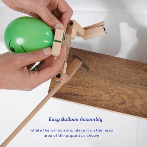 Juego de Mesa Estrategia con Títeres de Madera miniatura 5