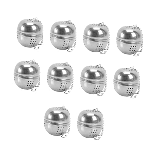 OHPHCALL 10 Pcs Stainless Steel Tea Infuser Multi Function Tea Strainer Balls for Home Office Fine Mesh Filters Kitchen Tool