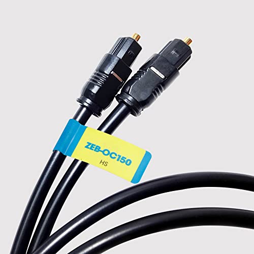 Zebronics OC150 Optical Cable Supporting Dolby Digital Plus with 8 Channel (7.1) Audio support, 1.5 meter, Transmission, for Smart TV, AV Receivers... - Image 2