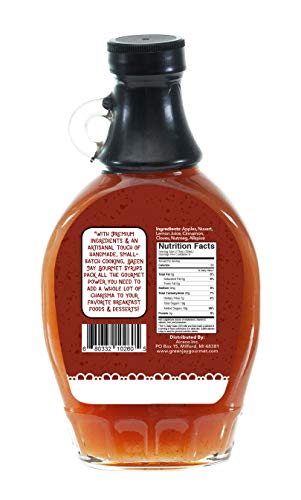 Green Jay Gourmet Apple Butter Syrup - Premium Breakfast Syrup with Sweet Apples, Spices & Lemon Juice - All-Natural, Non-GMO Pancake Syrup, Waffle Syrup & Dessert Syrup - 16 Ounces - Thumbnail 2