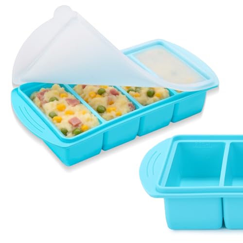 Bandeja para congelar con tapa y 4 compartimentos miniatura 1
