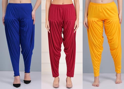 Image of Buy That Trendz Patiala Salwar for Women Relaxed Fit Viscose Patiyala Salwar Harem Bottom Pants