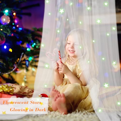 Dosel con estrellas fluorescentes mosquitera para bebé el regalo ideal 7