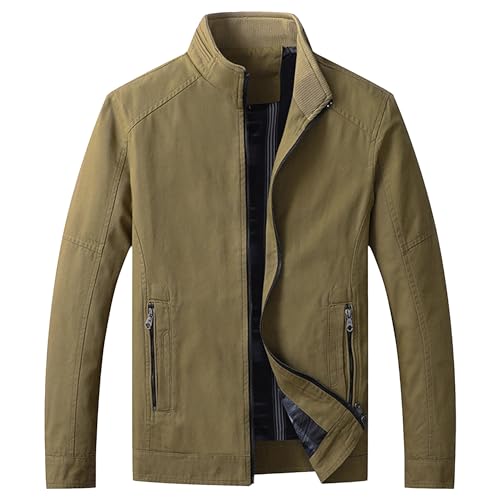 Veste matelassée homme coton blouson baseball zippé coupe vent veste légère