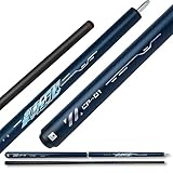 YEUEK Little Monster-Cyber 3-Piece 19oz Break&Jump Cue, Black Technology Carbon Fiber Pool Stick 57" 12.9mm with Soft Leather Bag